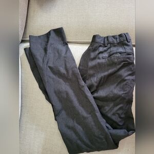 Used Calvin Klein Slim Wool Dress Pants 30 waist 34 inseam charcoal/black